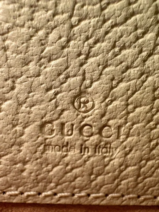 Gucci Textured Calfskin Web Mini Ophidia Round Backpack or Sling Bag - Picture 11 of 16